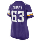 Zeke Correll Minnesota Vikings Nike Women's Team Game Jersey -  Purple
