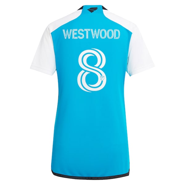 Ashley Westwood Charlotte FC adidas Women's 2024 The Carolina Kit: Explore Replica Player Jersey - Blue
