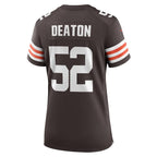 Dawson Deaton Cleveland Browns Nike Women's Game Player Jersey - Brown