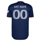 Chicago Fire adidas 2024 Water Tower Kit Authentic Custom Jersey - Blue