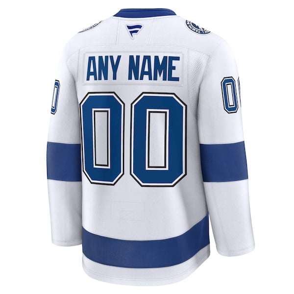 Tampa Bay Lightning  Away Premium Custom Jersey - White/Black/Blue