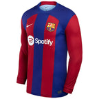 Pedri Barcelona Nike 2023/24 Home Replica Long Sleeve Jersey - Royal