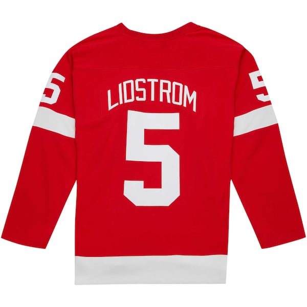 Nicklas Lidstrom Detroit Red Wings Alternate Captain Patch 2001/02 Blue Line Player Jersey - Red