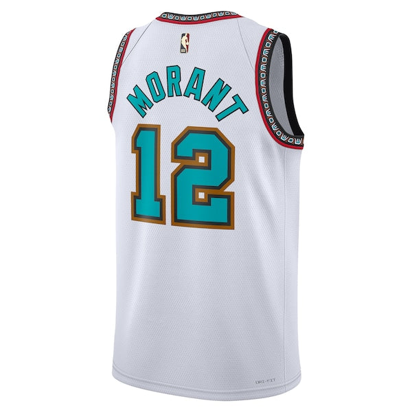 Ja Morant Memphis Grizzlies Nike Unisex 2024/25 Swingman Jersey - White - Classic Edition