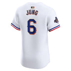 Josh Jung Texas Rangers Nike 2024 Gold Collection Elite Player Jersey – White