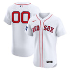 Boston Red Sox Nike Home Elite Custom Patch Jersey - White