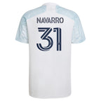 Miguel Navarro Chicago Fire adidas 2022 Lakefront Kit Replica Player Jersey - White