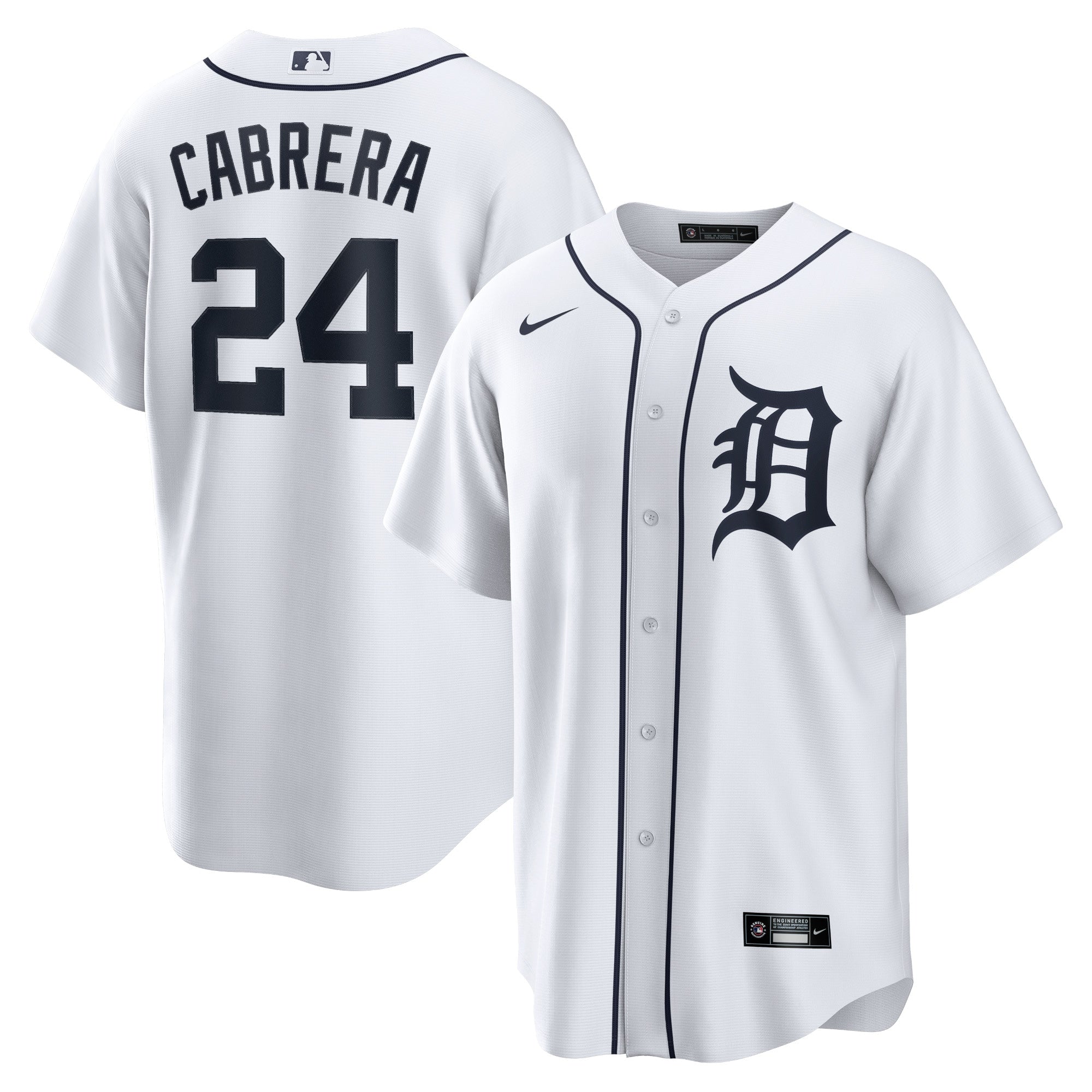 Miguel Cabrera Detroit Tigers Nike Road Replica Player Name Jersey - Gray/White