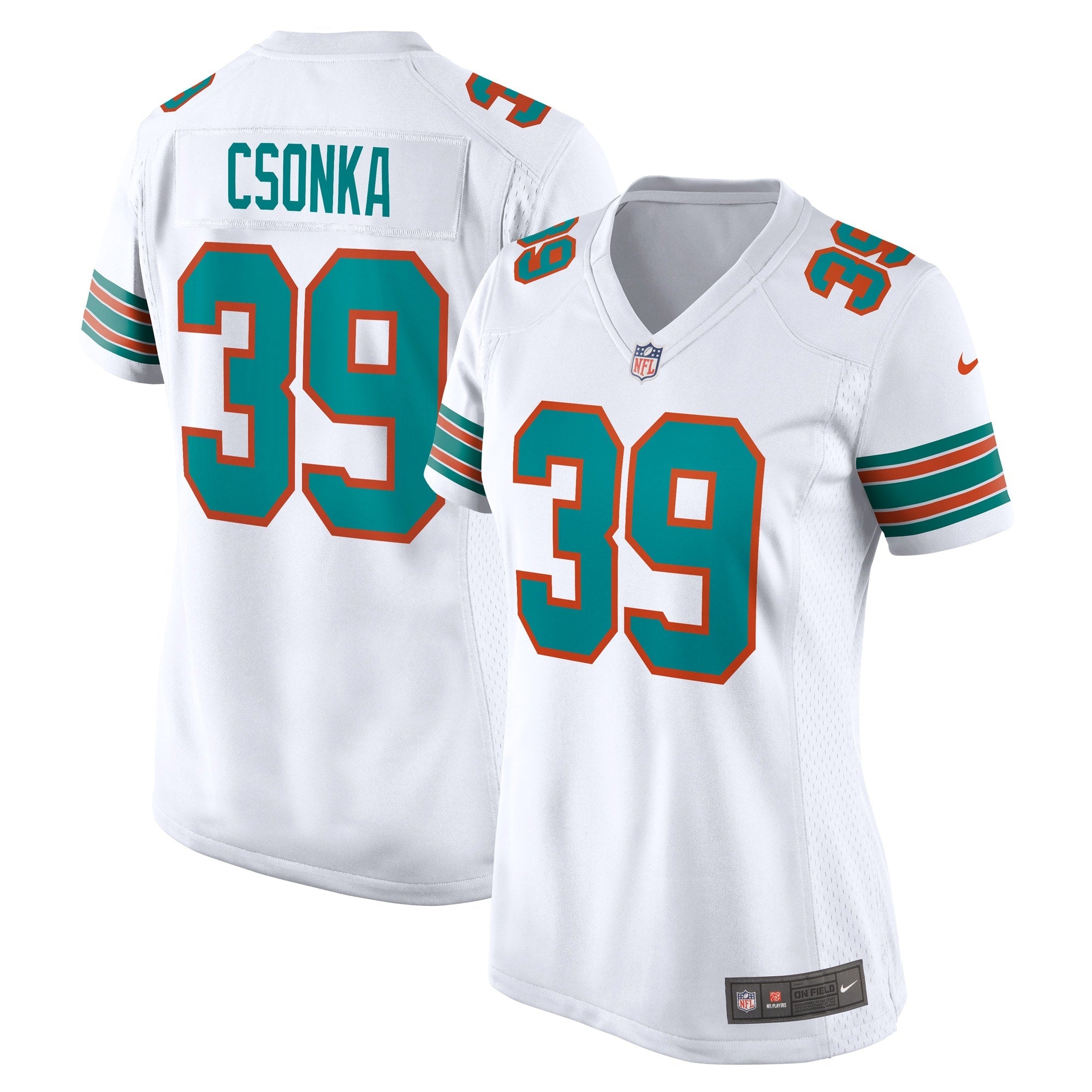 Larry Csonka Miami Dolphins Nike Retired Player Jersey - Aqua/White