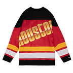 Houston Rockets Women's Hardwood Classics Big Face 4.0 Hockey Jersey - Red