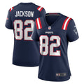 JaQuae Jackson New England Patriots Nike Women's  Game Jersey -  Navy