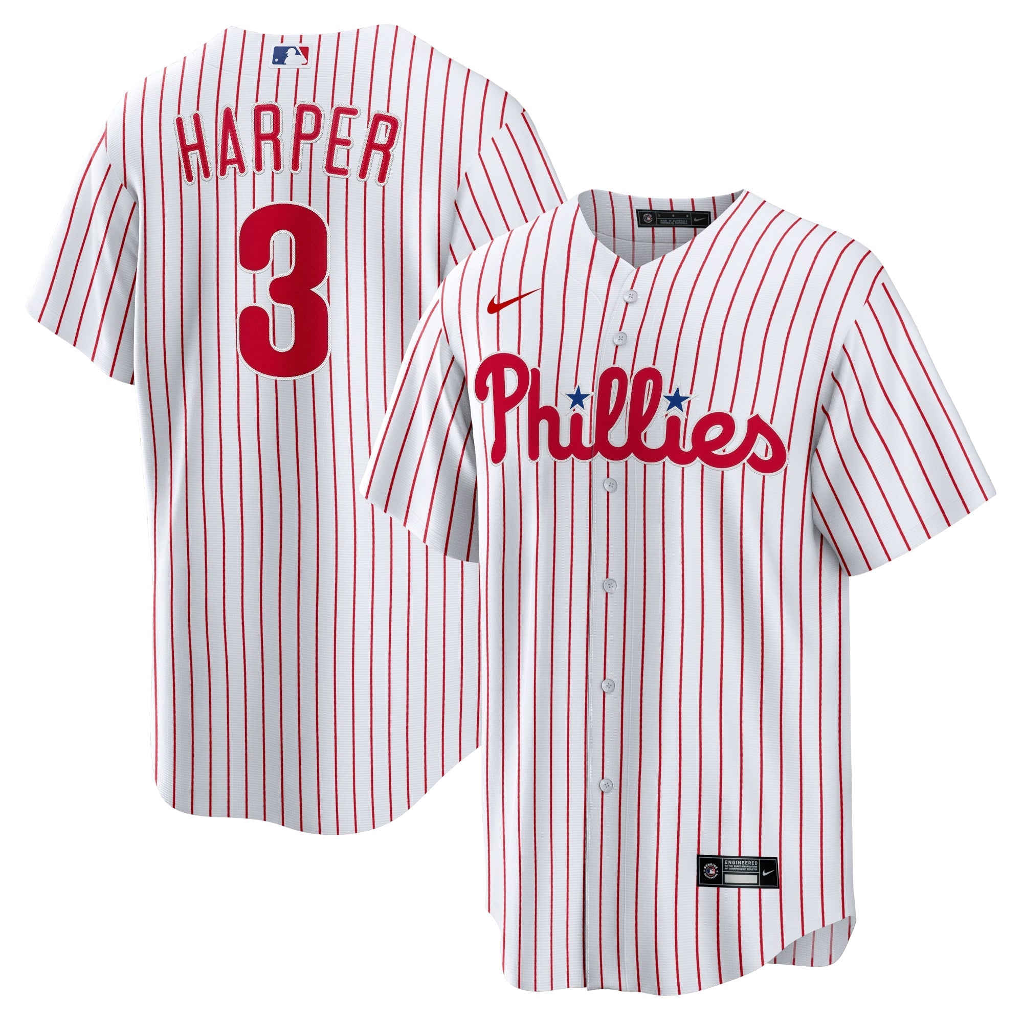 Bryce Harper Philadelphia Phillies Nike Alternate Replica Player Name Jersey - Cream/Red/White