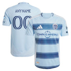 Sporting Kansas City adidas 2025 One KC Authentic Custom Jersey - Light Blue