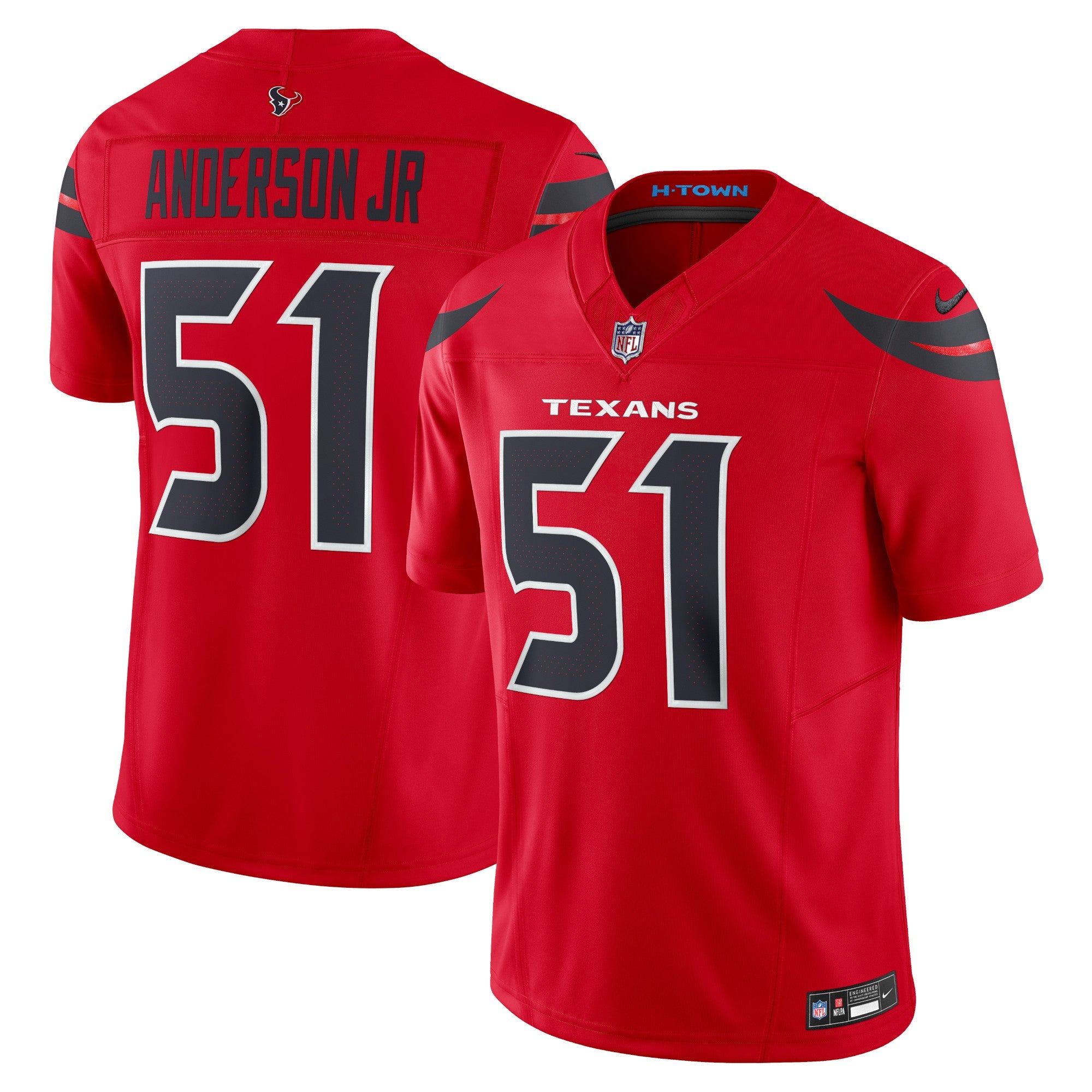 Will Anderson Jr. Houston Texans Nike Vapor F.U.S.E. Limited Jersey - White/Navy/Red