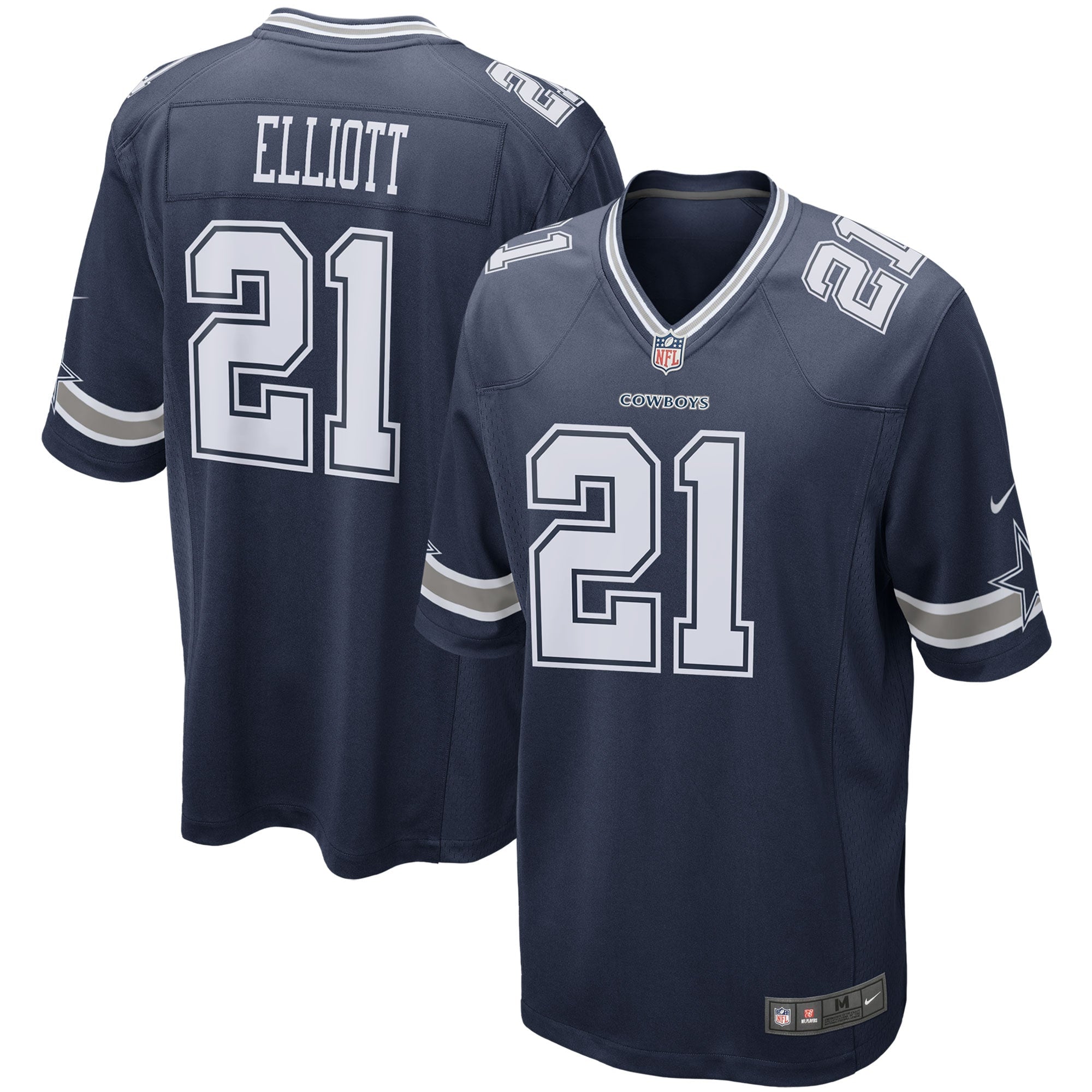 Ezekiel Elliott Dallas Cowboys Nike Alternate Game Jersey - White/Navy