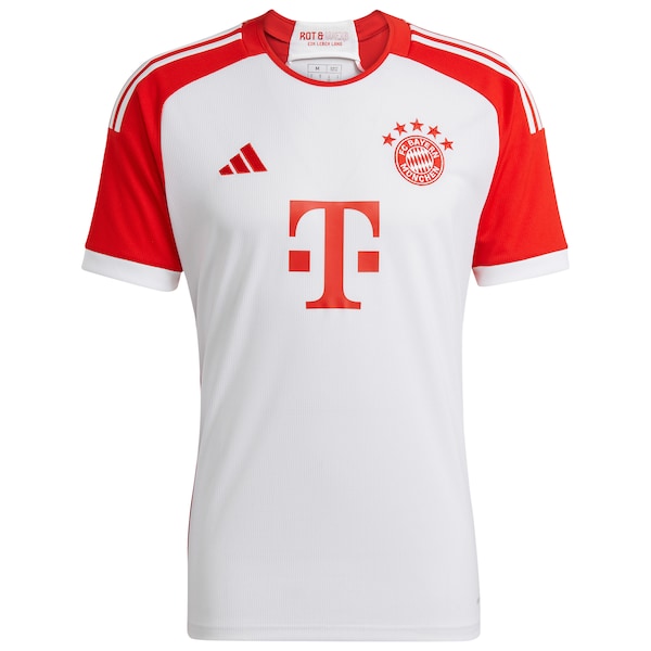 Leroy Sané Bayern Munich adidas 2023/24 Home Replica Jersey - White