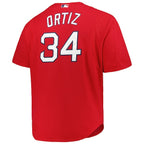 David Ortiz Boston Red Sox Big & Tall Cooperstown Collection Batting Practice Replica Jersey - Red