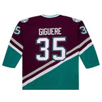 Jean-Sebastien Giguere Anaheim Ducks 2002-03 Power Play Jersey - Purple