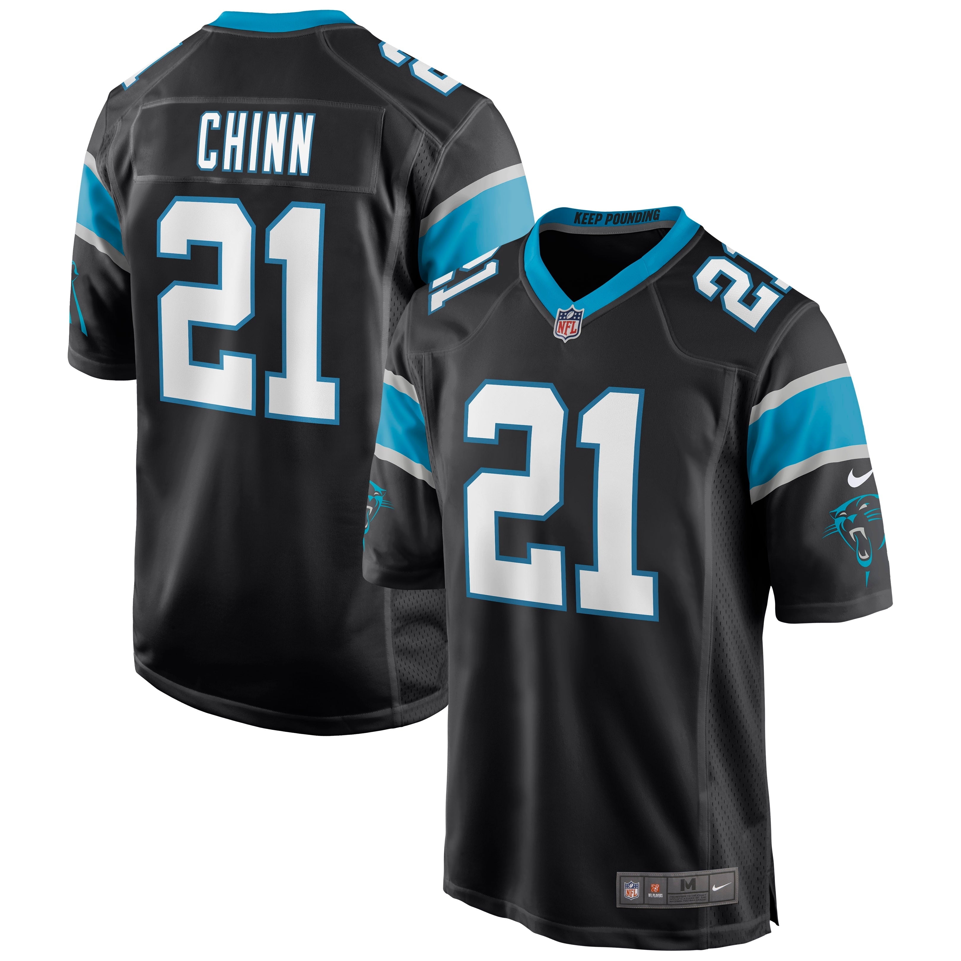 Jeremy Chinn Carolina Panthers Nike Game Jersey - White/Black/Blue