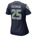 Richard Sherman Seattle Seahawks Nike Women's Retired Game Jersey - College Navy