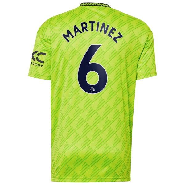 Lisandro Martínez Manchester United adidas 2022/23 Third Replica Player Jersey - Neon Green