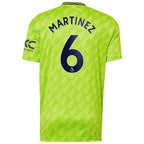 Lisandro Martínez Manchester United adidas 2022/23 Third Replica Player Jersey - Neon Green