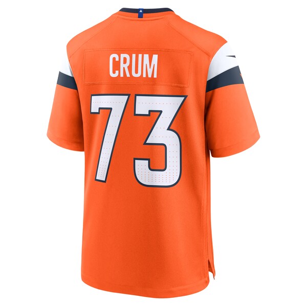 Frank Crum Denver Broncos Nike Team Game Jersey -  Orange