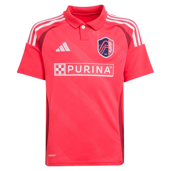 Eduard Löwen St. Louis City SC adidas Youth 2025 Forever CITY Red Replica Player Jersey - Red