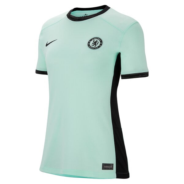 Nicolas Jackson Chelsea Nike Women's 2023/24 Third Stadium Replica Player Jersey - Mint