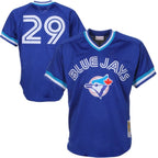 Joe Carter Toronto Blue Jays 1993 Authentic Cooperstown Collection Mesh Batting Practice Jersey - Royal