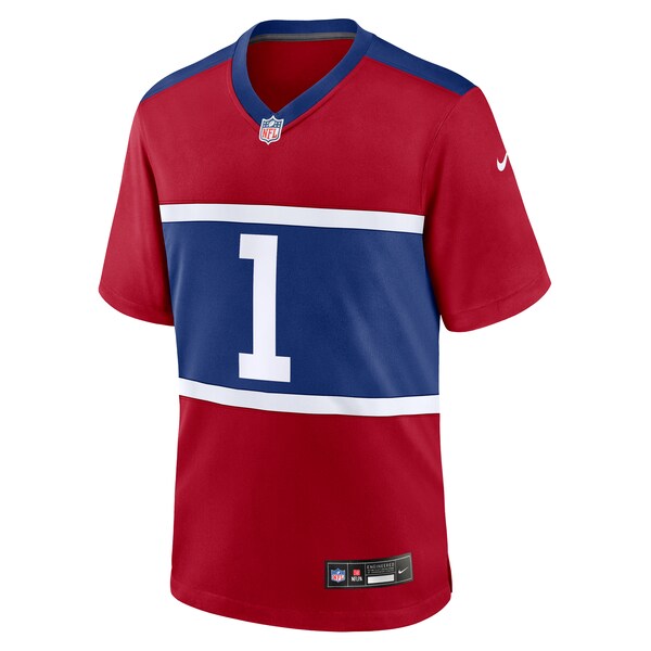 Malik Nabers New York Giants Nike Youth Alternate Player Game Jersey - Century Red