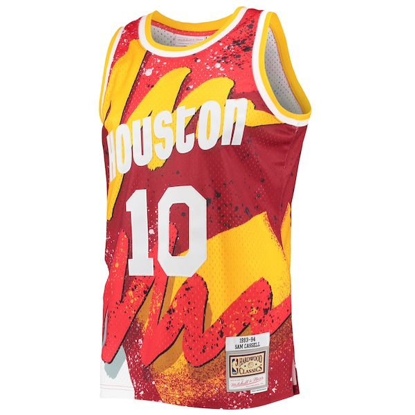 Sam Cassell Houston Rockets Hardwood Classics 1993/94 Hyper Hoops Swingman Jersey - Red