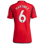 Lisandro Martínez Manchester United adidas 2023/24 Home Authentic Player Jersey - Red/Green