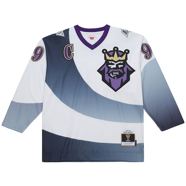 Wayne Gretzky Los Angeles Kings  Big & Tall 1995-96 Blue Line 2.0 Jersey - White