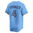 Men's Toronto Blue Jays George Springer Nike Powder Blue 2025 World Series Alternate Limited Jersey