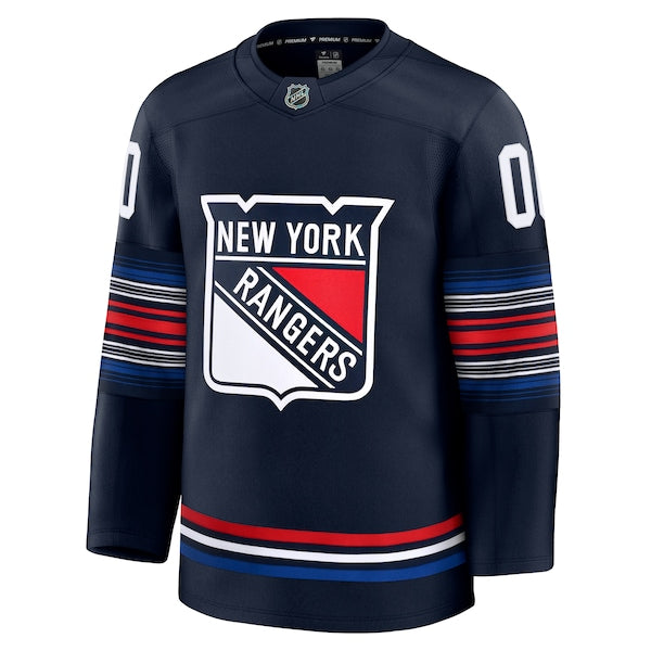 New York Rangers  Alternate Premium Custom Jersey - Navy/Royal/White