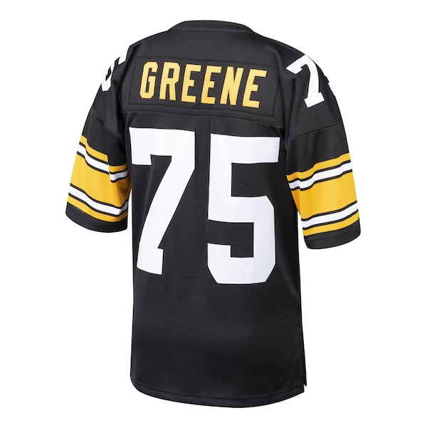 Joe Greene Pittsburgh Steelers 1975 Authentic Throwback Retired Player Jersey - Black