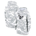 Houston Texans Nike Women's 2024 Salute To Service Club Fleece Pullover Hoodie - Arctic Camo