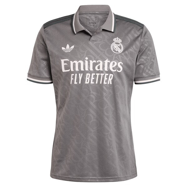 Kylian Mbappé Los Merengues adidas Originals 2024/25 Third Replica Player Jersey - Charcoal