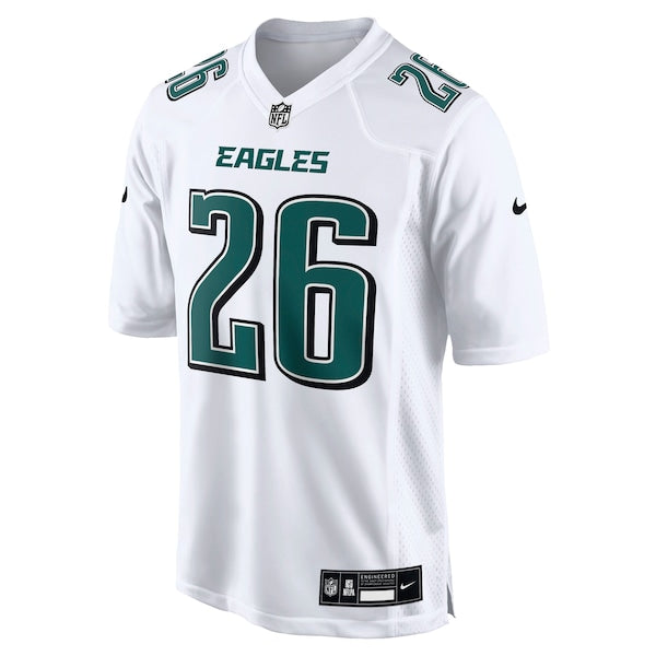 Saquon Barkley Philadelphia Eagles Nike Fashion Game Jersey - Tundra White/Black
