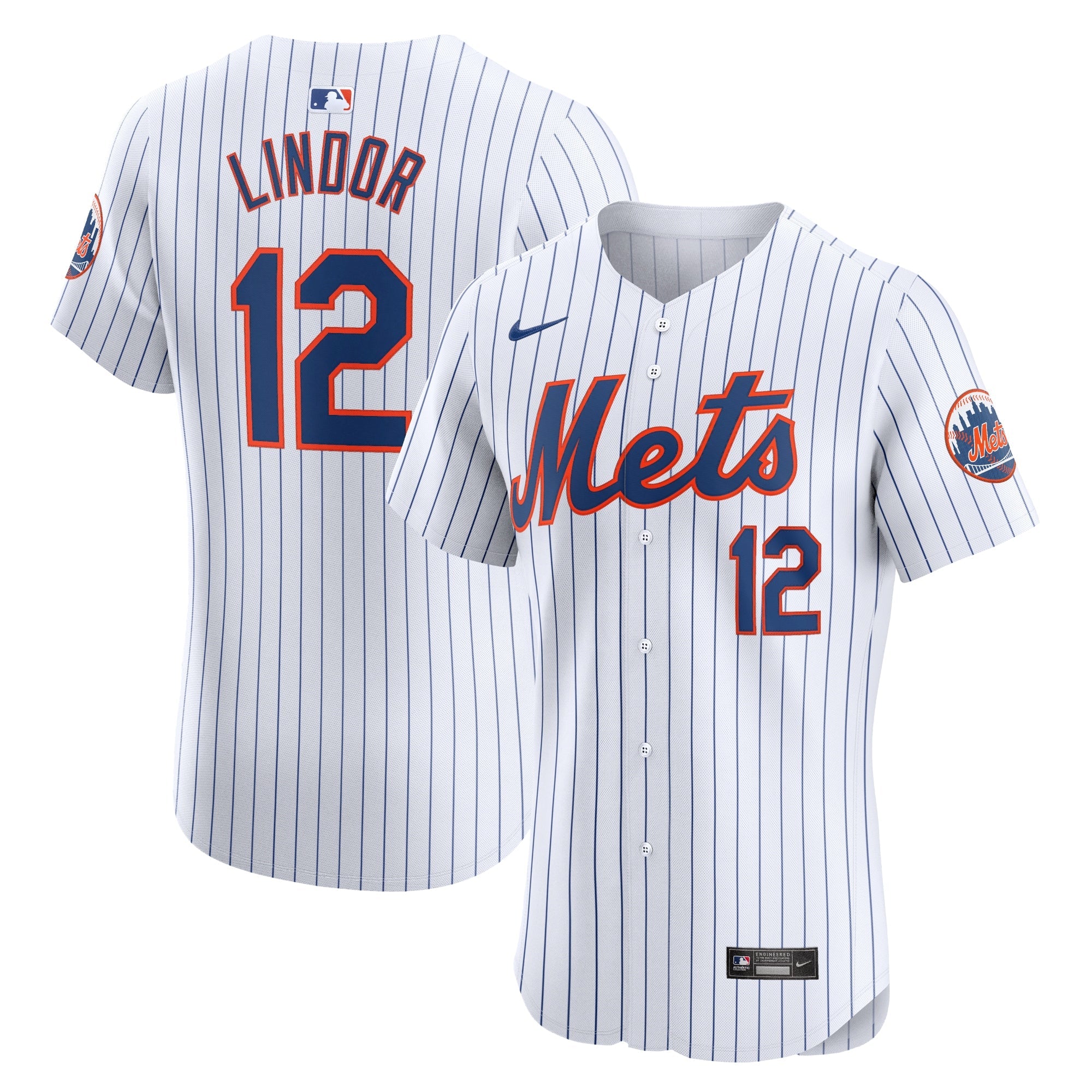 Francisco Lindor New York Mets Nike Alternate Elite Player Jersey - Black