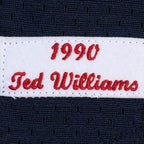 Ted Williams Boston Red Sox 1990 Authentic Cooperstown Collection Batting Practice Jersey - Navy Blue