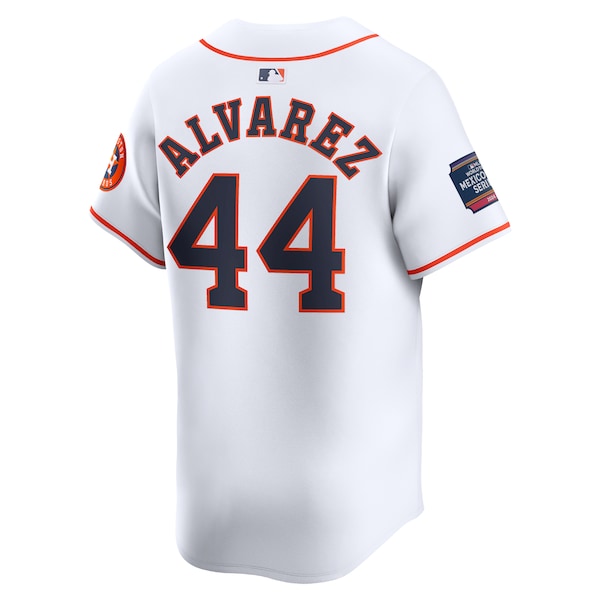 Yordan Alvarez Houston Astros Nike 2024 MLB World Tour Mexico City Series Home Limited Player Jersey - White