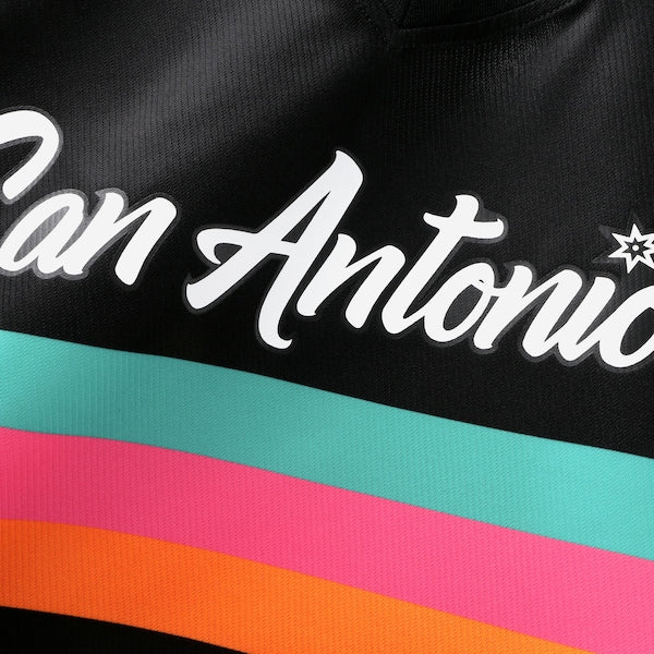 De'Aaron Fox San Antonio Spurs  Youth 2025/26 City Edition Fast Break Jersey - Black
