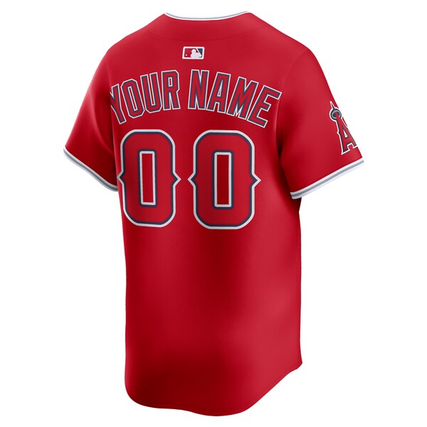 Los Angeles Angels Nike Alternate Limited Custom Jersey - Red/White
