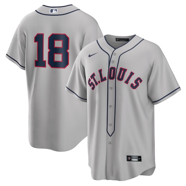 Jordan Walker St. Louis Cardinals Nike 2024 Rickwood Classic Replica Player Jersey - Gray