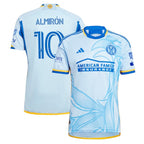 Miguel Almiron Atlanta United FC adidas 2024 The Resurgens Kit Authentic Player Jersey - Light Blue