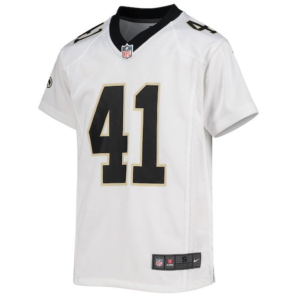 Alvin Kamara New Orleans Saints Nike Youth Game Jersey - White/Black