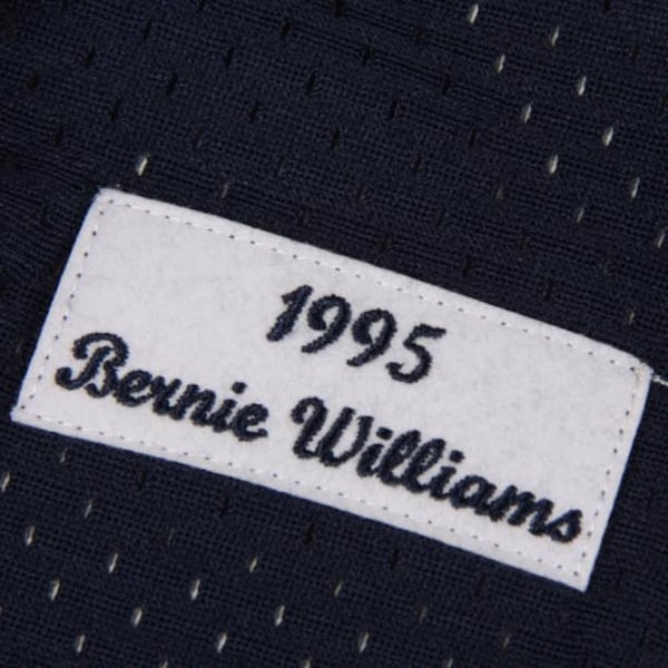 Bernie Williams New York Yankees Cooperstown Mesh Batting Practice Jersey - Navy
