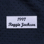 Reggie Jackson New York Yankees  Cooperstown Collection Mesh Batting Practice Button-Up Jersey  - Navy